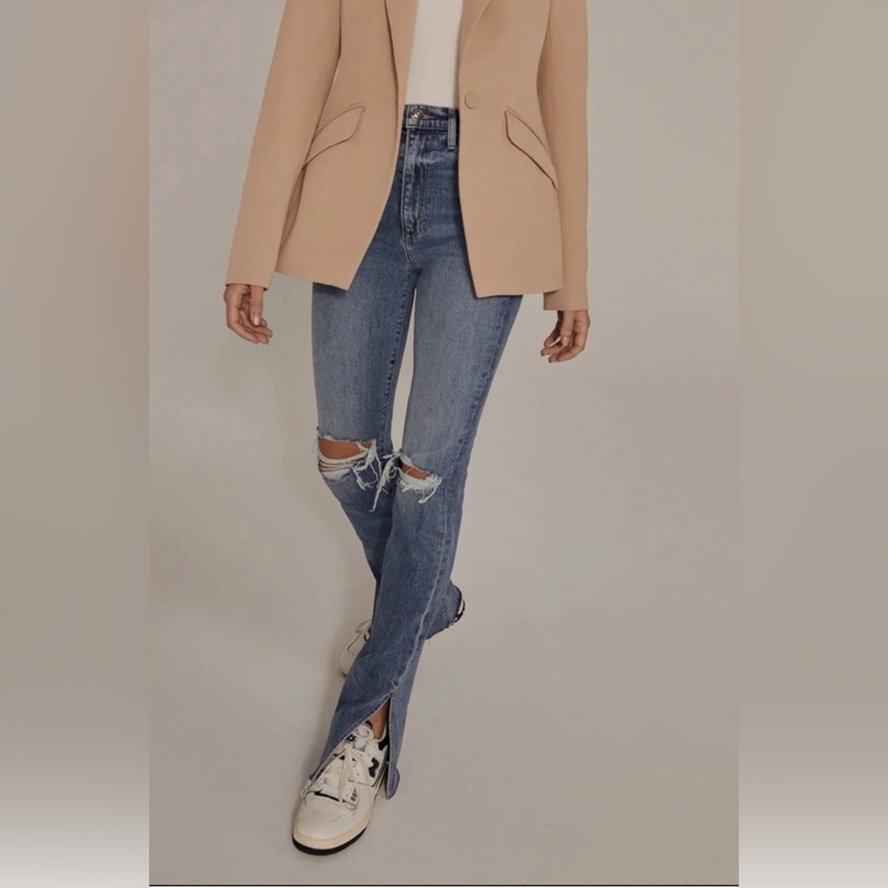 Favorite daughter, Valentina, high-rise, Classic Blue Distressed Women's Jeans
